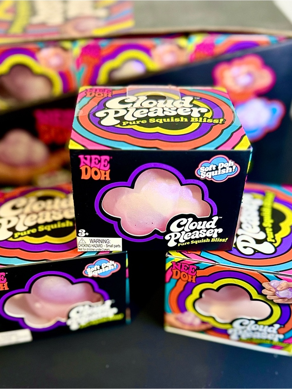 NeeDoh 3 PK Cloud Pleaser – Pure Squish Bliss! (Brand New Sealed)